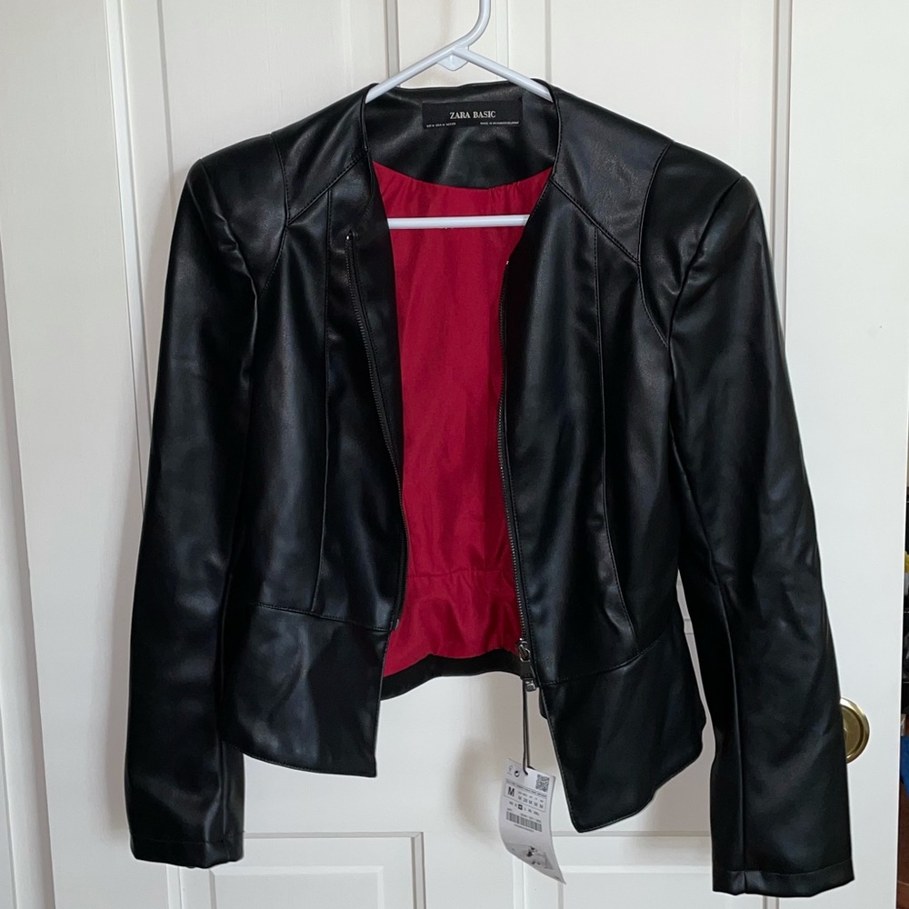 Zara leather jacket